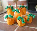 <p>Use upcycled cardboard rolls from toilet paper or paper towels to make this project. Use the tissue-covered results for cute holiday decor or as treat holders (or both!).</p><a href="https://buggyandbuddy.com/halloween-crafts-pumpkin-decoration-treat-holder-discover-explore/" rel="nofollow noopener" target="_blank" data-ylk="slk:Get the tutorial at Buggy and Buddy »;elm:context_link;itc:0;sec:content-canvas" class="link "><em>Get the tutorial at Buggy and Buddy »</em></a>