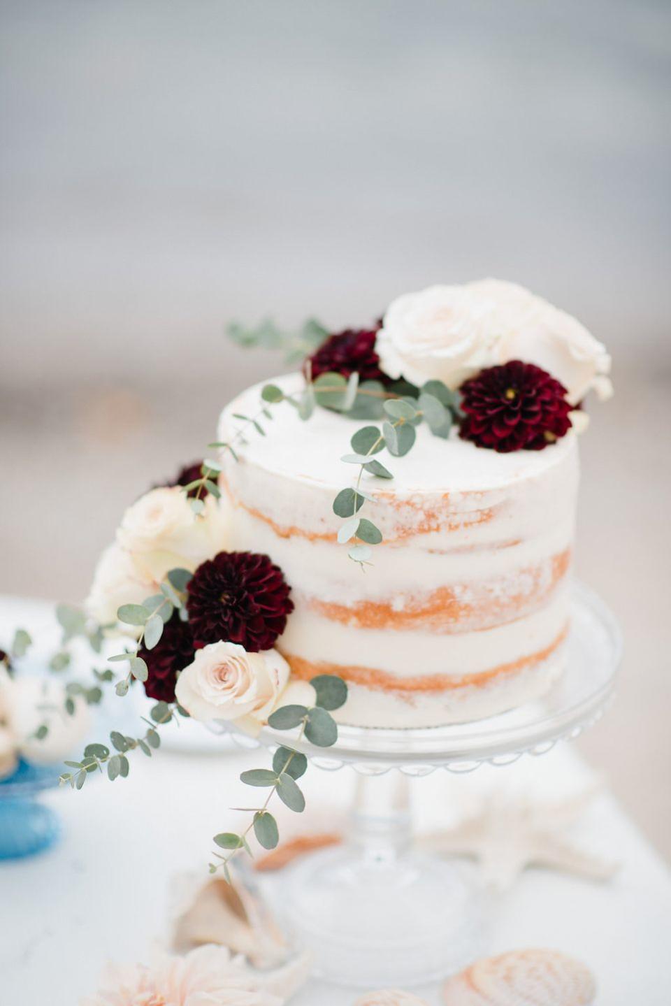 Small Fall Wedding Cake