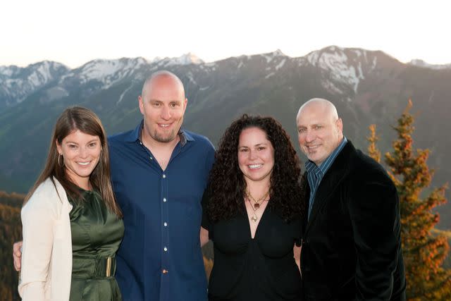 <p>Perry Johnson</p> Gail Simmons, Hosea Rosenberg, Stephanie Izard, and Tom Colicchio gather for a 'Top Chef' cook-off in Aspen