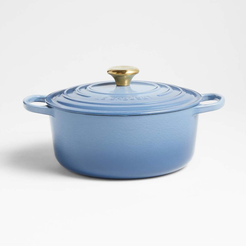 <p><a href="https://go.redirectingat.com?id=74968X1596630&url=https%3A%2F%2Fwww.crateandbarrel.com%2Fle-creuset-signature-5.5-qt.-chambray-dutch-oven%2Fs337221&sref=https%3A%2F%2Fwww.goodhousekeeping.com%2Fholidays%2Fg45977284%2F7-gifts-to-last-nearly-a-lifetime%2F" rel="nofollow noopener" target="_blank" data-ylk="slk:Shop Now;elm:context_link;itc:0;sec:content-canvas" class="link ">Shop Now</a></p><p>Signature 5.5-Quart Dutch Oven</p>