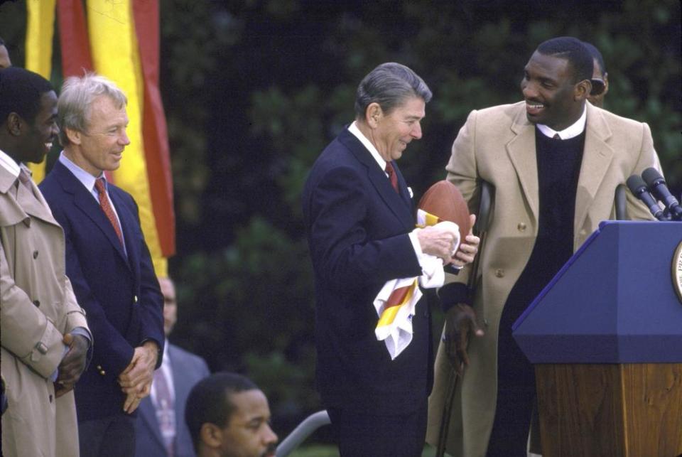 Doug Williams and Ronald Reagan