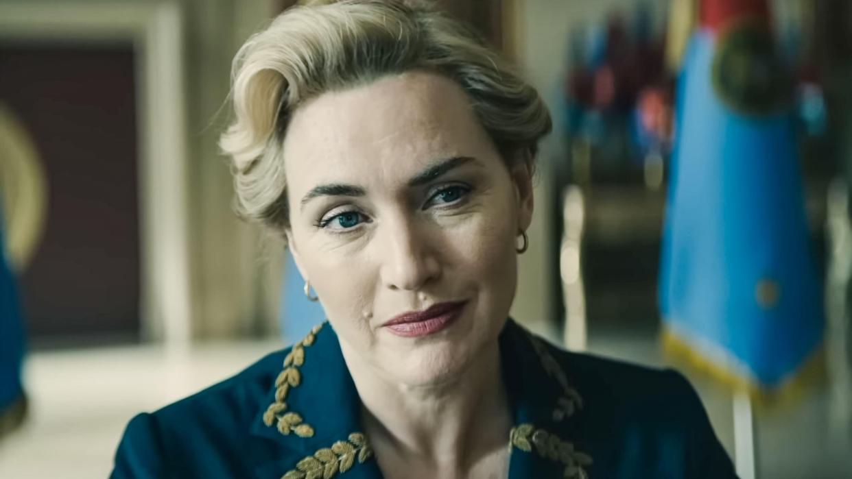  Kate Winslet in the new HBO comedy The Regime. 