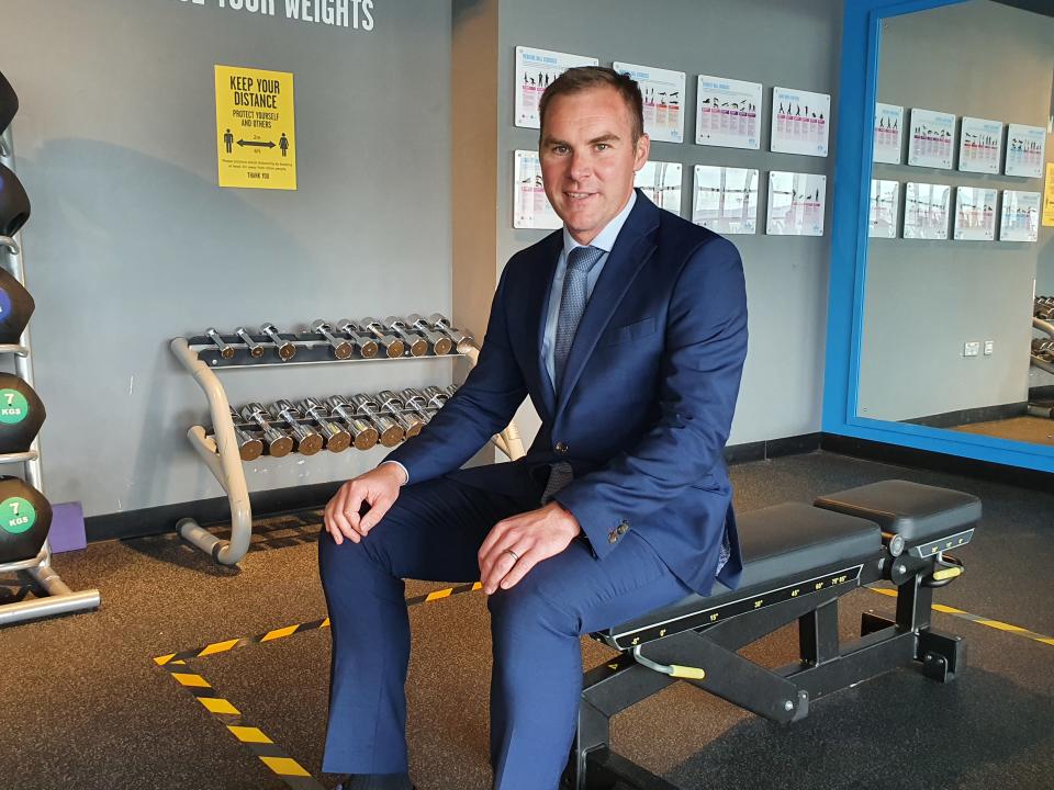 Better Leisure Director Gareth Kirk has been overseeing preparations at the nine of the 15 muncipal leisure centre the company run in Belfast ahead of gyms reopening on Friday (Rebecca Black/PA)