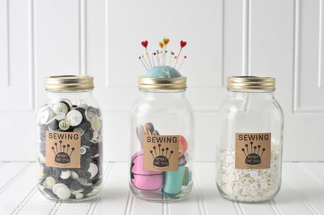 12 Grosgrain Ribbons, 10 color options for mason jar gifts