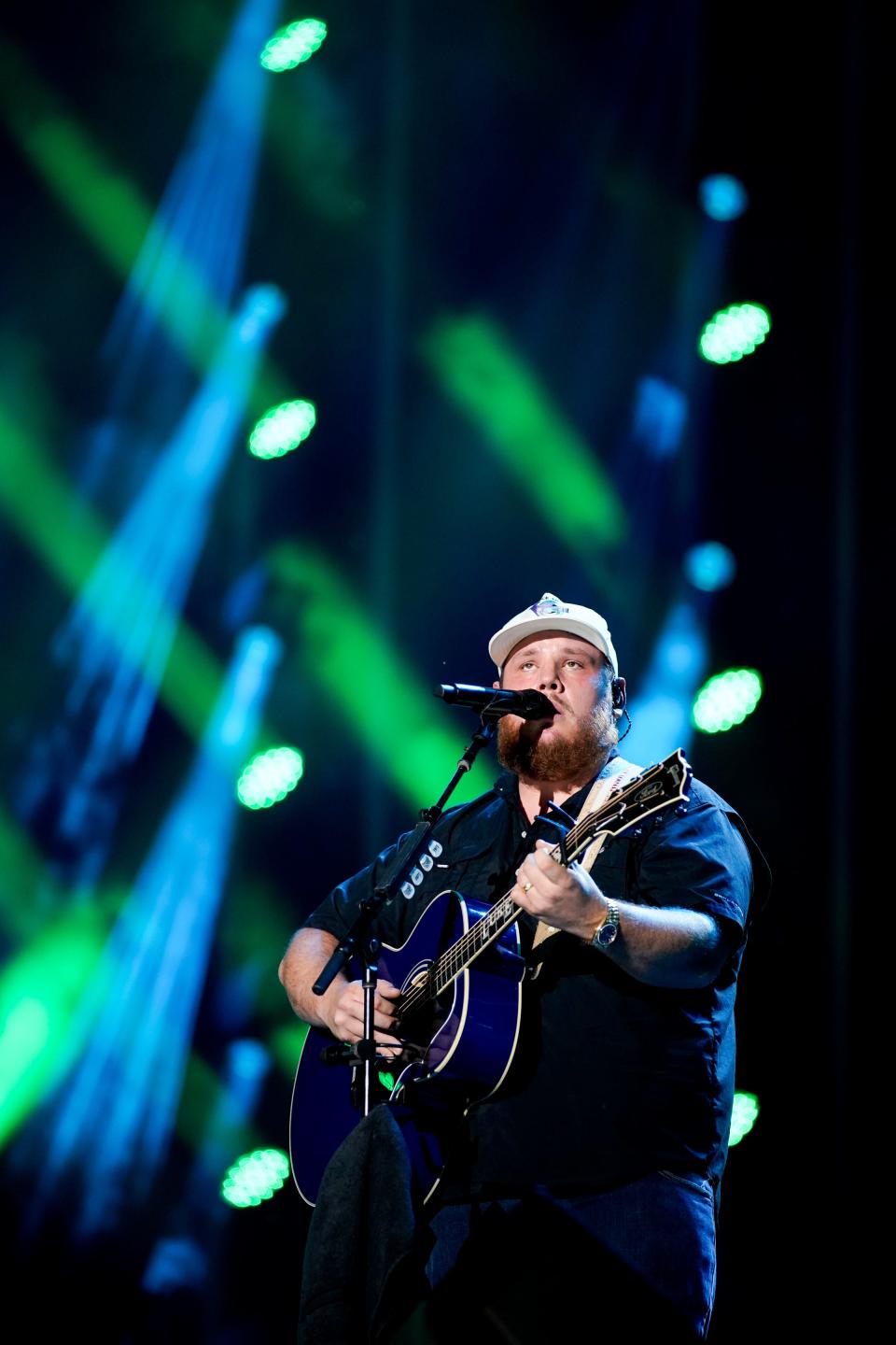 Luke Combs performs during CMA Fest at Nissan Stadium on Thursday, June 8, 2023, in Nashville, Tennessee.