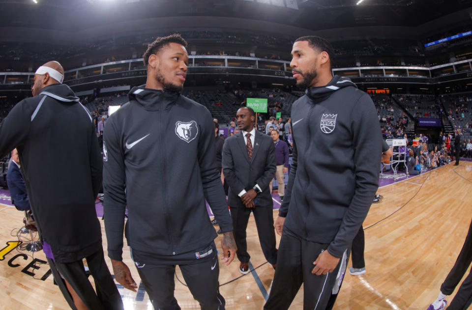 Former teammates Ben McLemore and Garrett Temple will be trading places this season. (Getty)