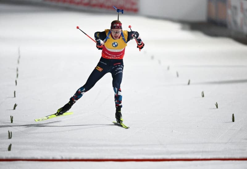 Norway's Johannes Thingnes Boe in action during the Men's 20 km individual event of the IBU Biathlon World Championships in Nove Mesto. Hendrik Schmidt/dpa