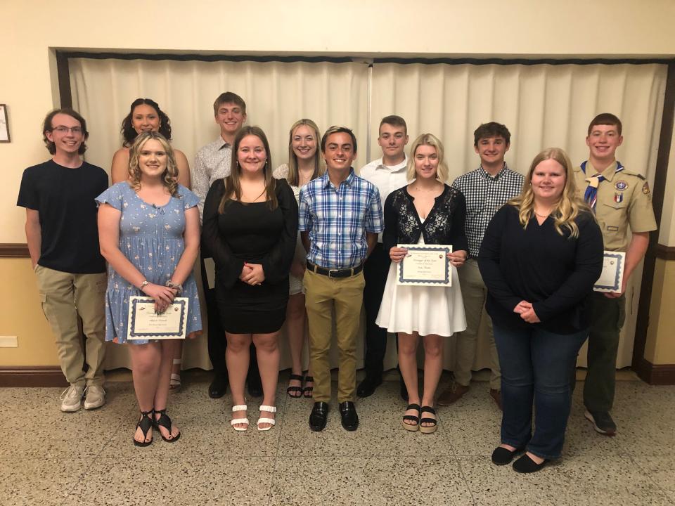 Alliance Elks Lodge 467 recently honored its 2022-23 Teenagers of the Month.