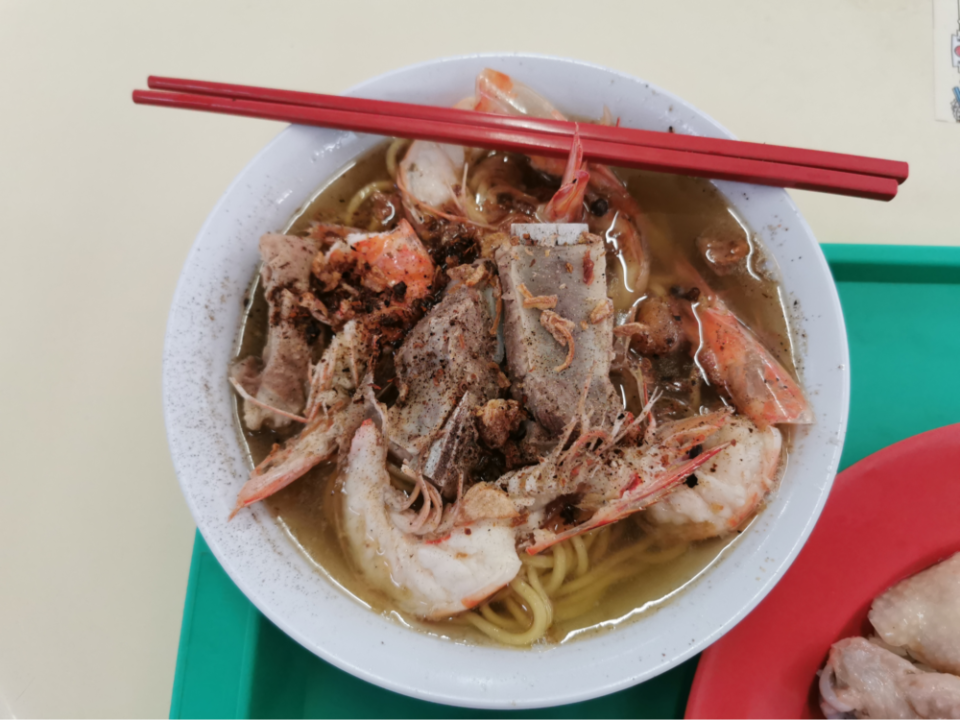 North Bridge Food Centre - Thomson Big Prawn Noodle prawn mee