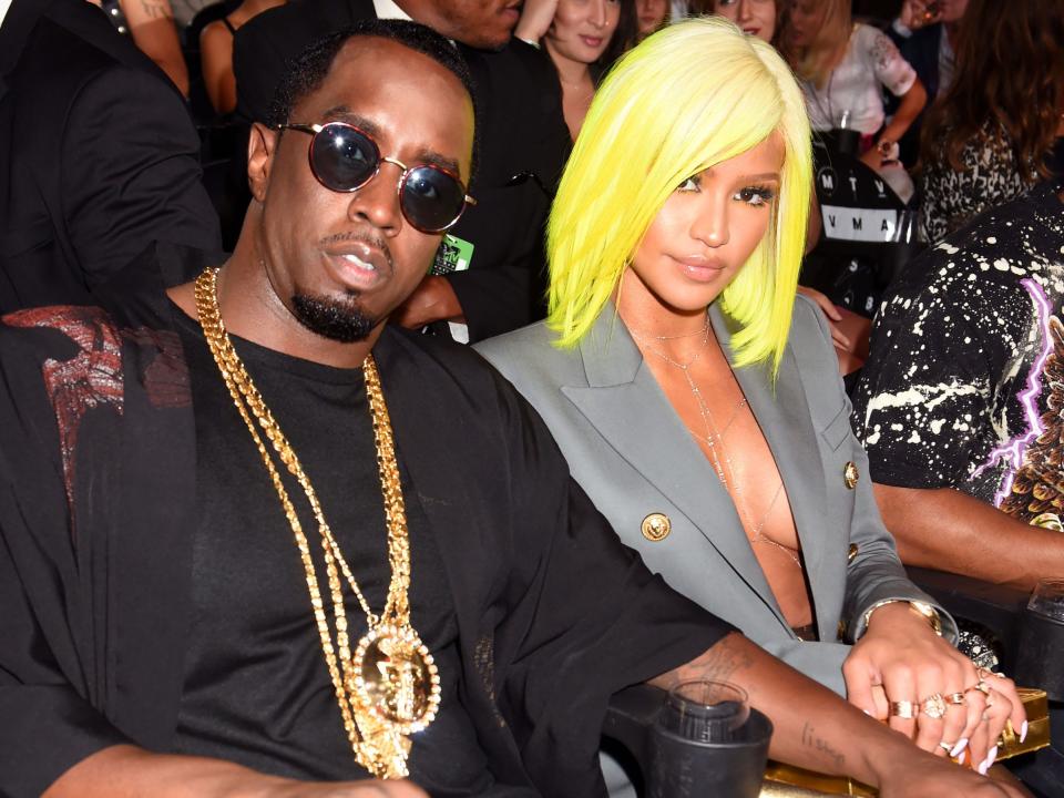 Sean 'Diddy' Combs and dancer Cassie attend the 2016 MTV Video Music Awards at Madison Square Garden in New York City.