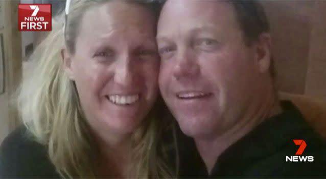 The couple in happier times before the crash. Source: 7 News