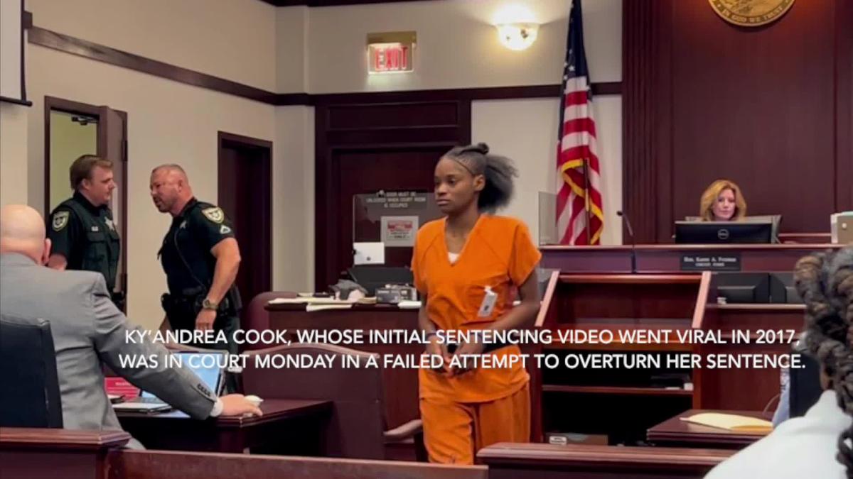 Ky'Andrea Cook, woman in viral video back, in court in failed attempt