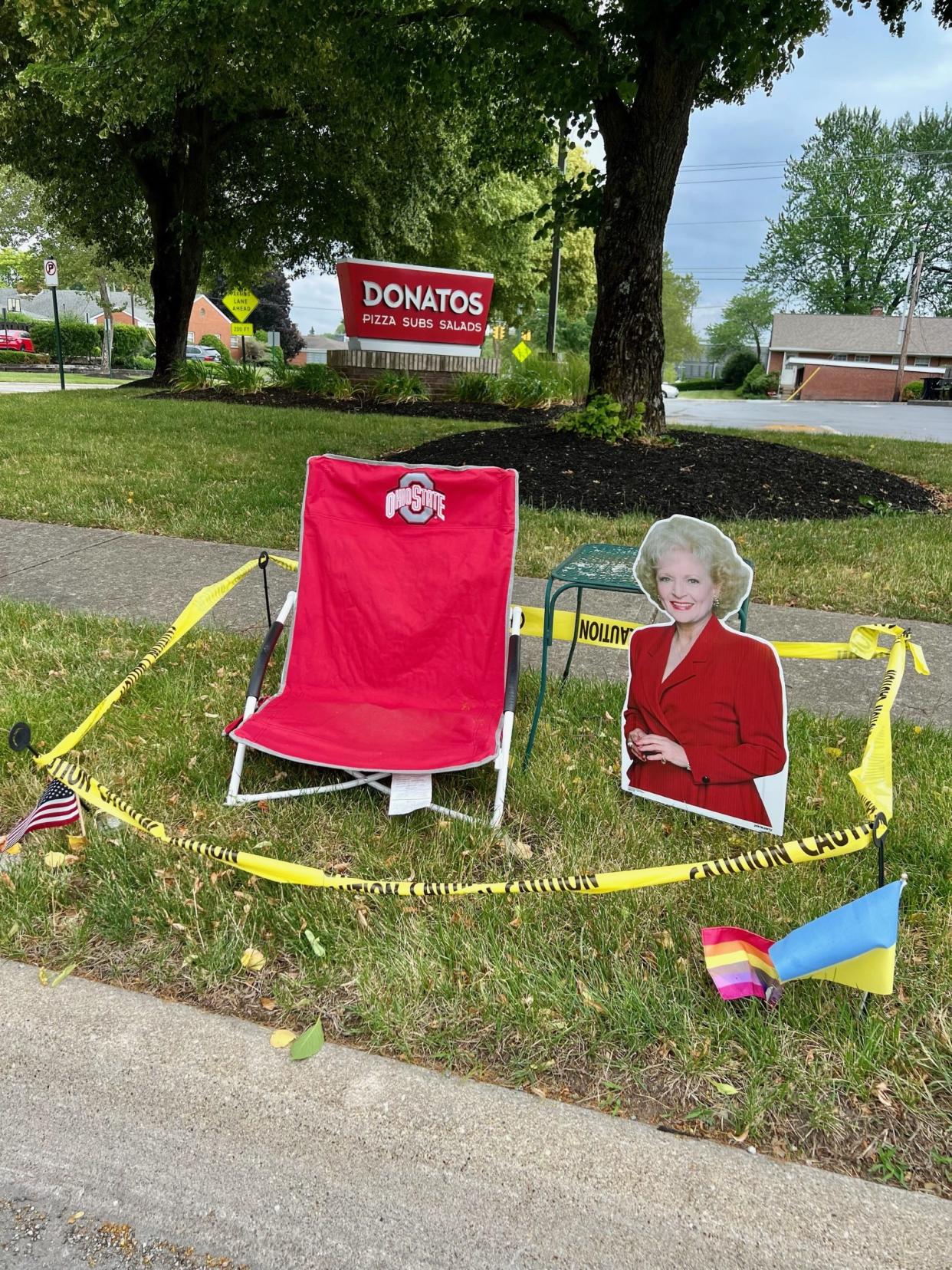 Someone put out a chair on June 4, one month before the Upper Arlington July 4th parade. No one seems to know who did it.