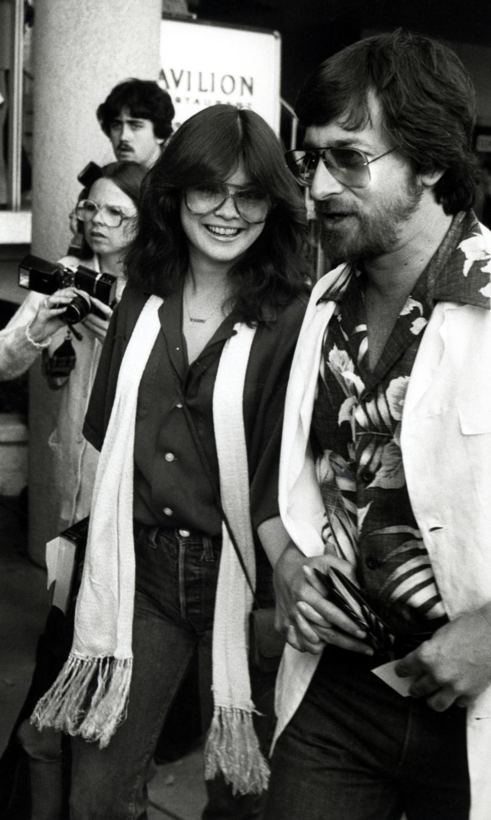 Steven Spielberg and Valerie Bertinelli