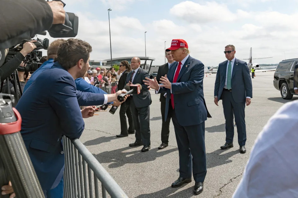 Former President Donald Trump Travels To Atlanta, Georgia (Megan Varner / Getty Images)