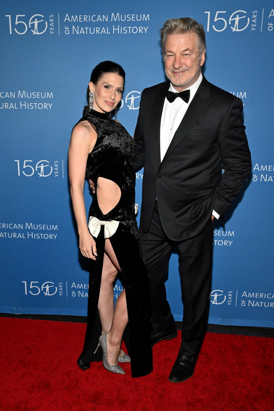 Closeup of Hilaria and Alec Baldwin