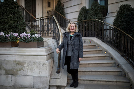 Catherine Blaiklock, founder of the Brexit Party poses for a photograph in central London, Britain, February 21, 2019. Picture taken February 21, 2019. REUTERS/Simon Dawson
