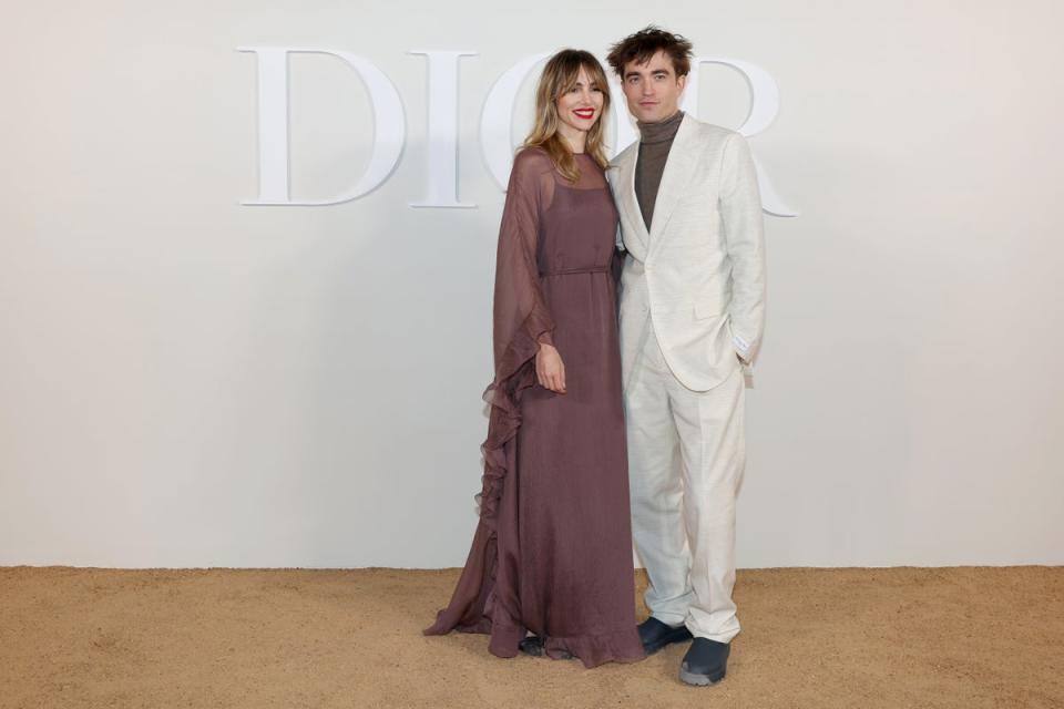 Robert Pattinson and Suki Waterhouse make red carpet debut at Dior fashion show in Eygpt (Getty Images For Christian Dior)