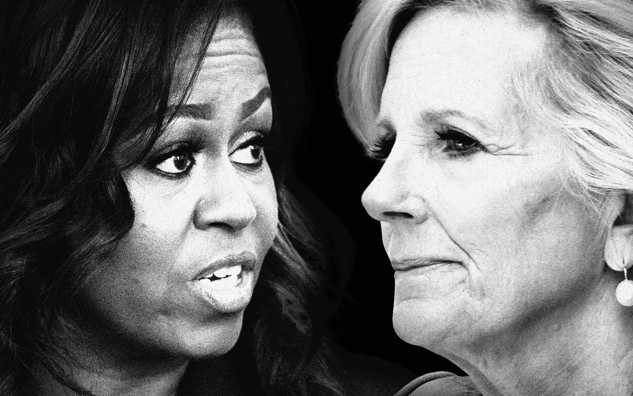 Michelle Obama and Jill Biden