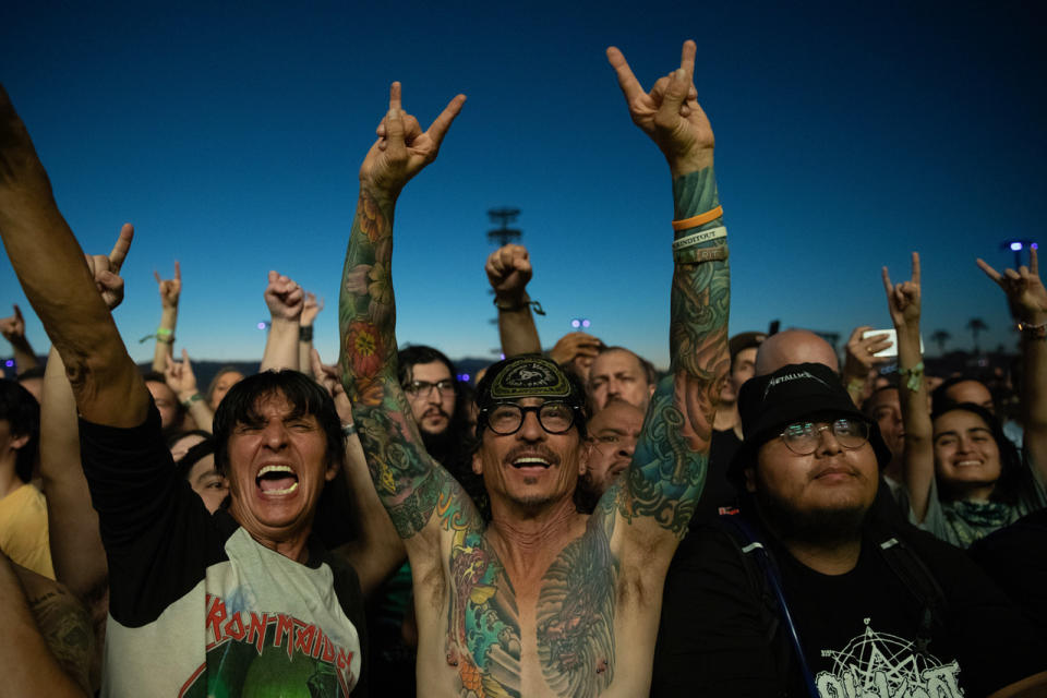 <sup>The crowd at the inaugural Power Trip festival in Indio, Ca. (photo: Sean Reiter).</sup>