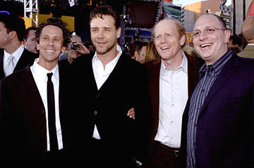 Brian Grazer , Russell Crowe , Ron Howard and Akiva Goldsman at the LA premiere of Universal's Cinderella Man