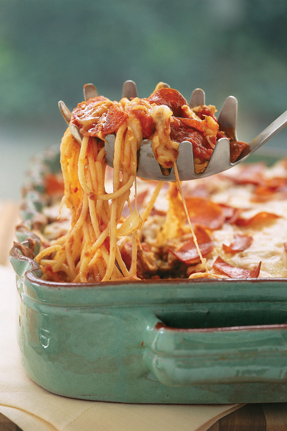 Pizza Spaghetti Casserole