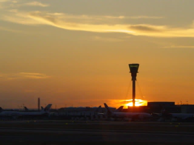 Quiet zone: Heathrow airport is handling only a fraction of usual traffic (Simon Calder )