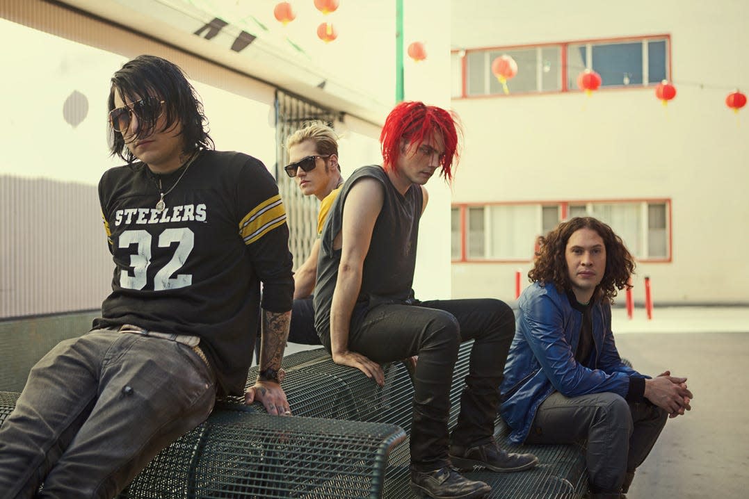 (From left) Frank Iero, Mikey Way , Gerard Way and Ray Toro are members of the alternative rock band My Chemical Romance.