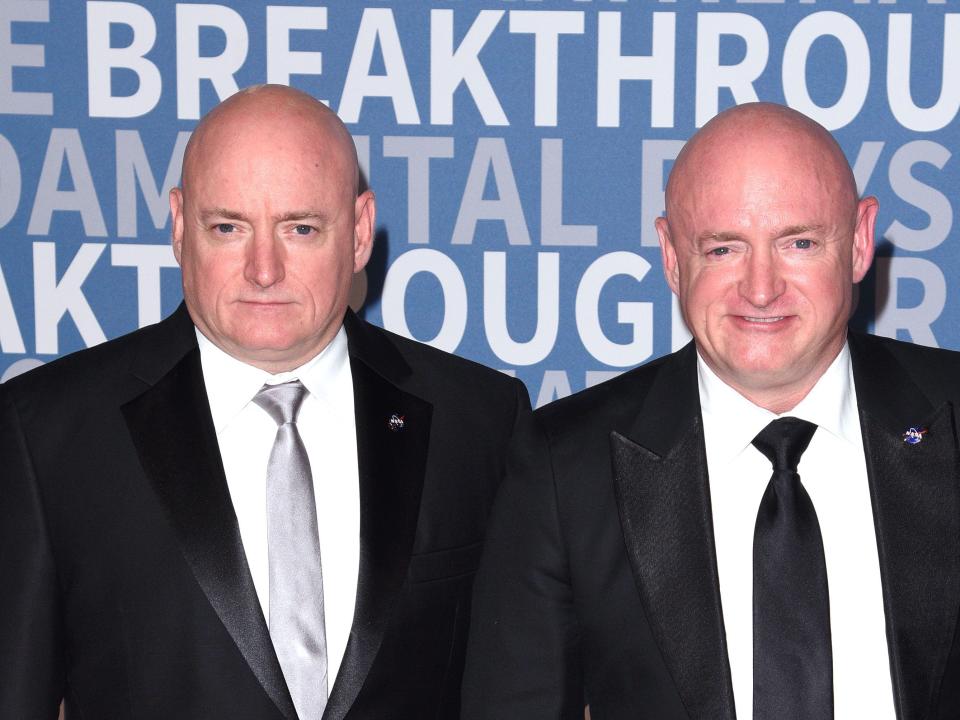 Mark Kelly and Scott Kelly.