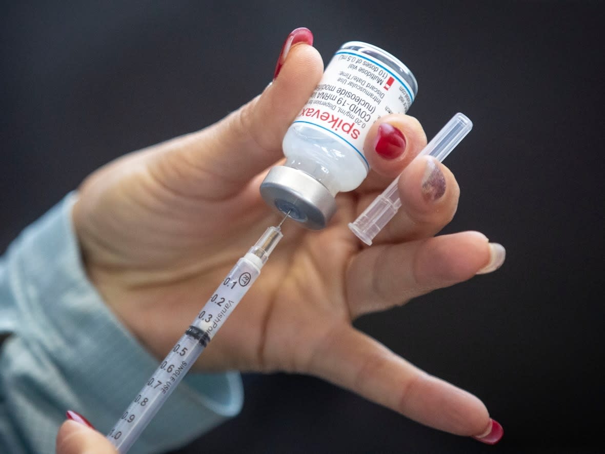 About 31.9 per cent of the Alberta's population has had a third dose of a COVID-19 vaccine.  (Lars Hagberg/The Canadian Press - image credit)