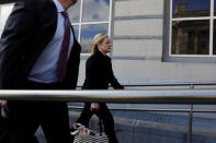 Bridget Anne Kelly, former deputy chief of staff to New Jersey Governor Chris Christie, arrives for her sentencing in the Bridgegate trial at the Federal Courthouse in Newark, New Jersey, U.S., March 29, 2017. REUTERS/Lucas Jackson