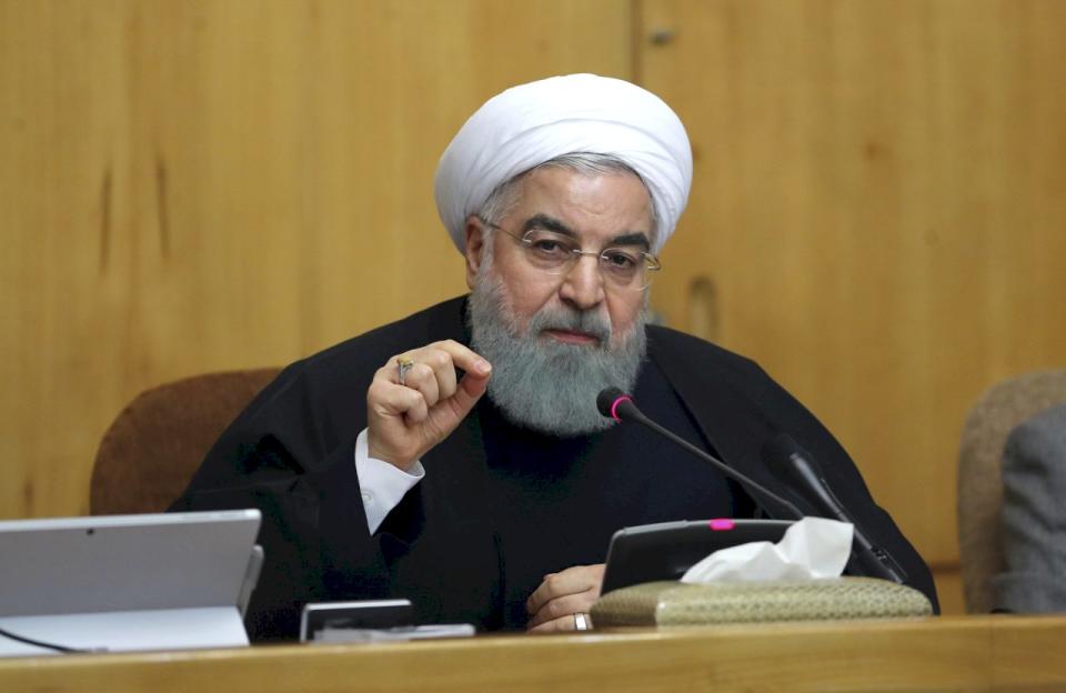 伊朗總統魯哈尼(Hassan Rouhani) (AP) (達志影像)