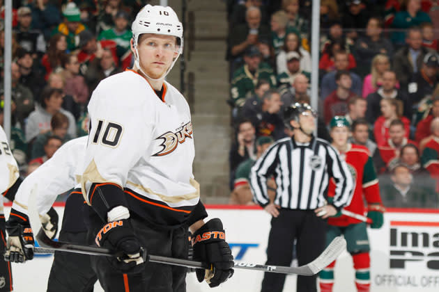 Corey Perry made the most of his time off the ice while Stars