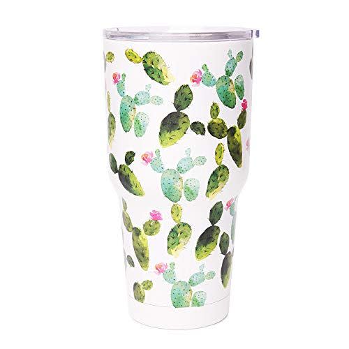 33) Succulent Plant Pattern Tumbler