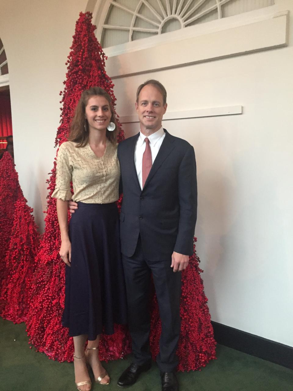 Michael Stumo with his daughter, Samya Rose Stumo, in Washington, D.C., at Christmas 2018.