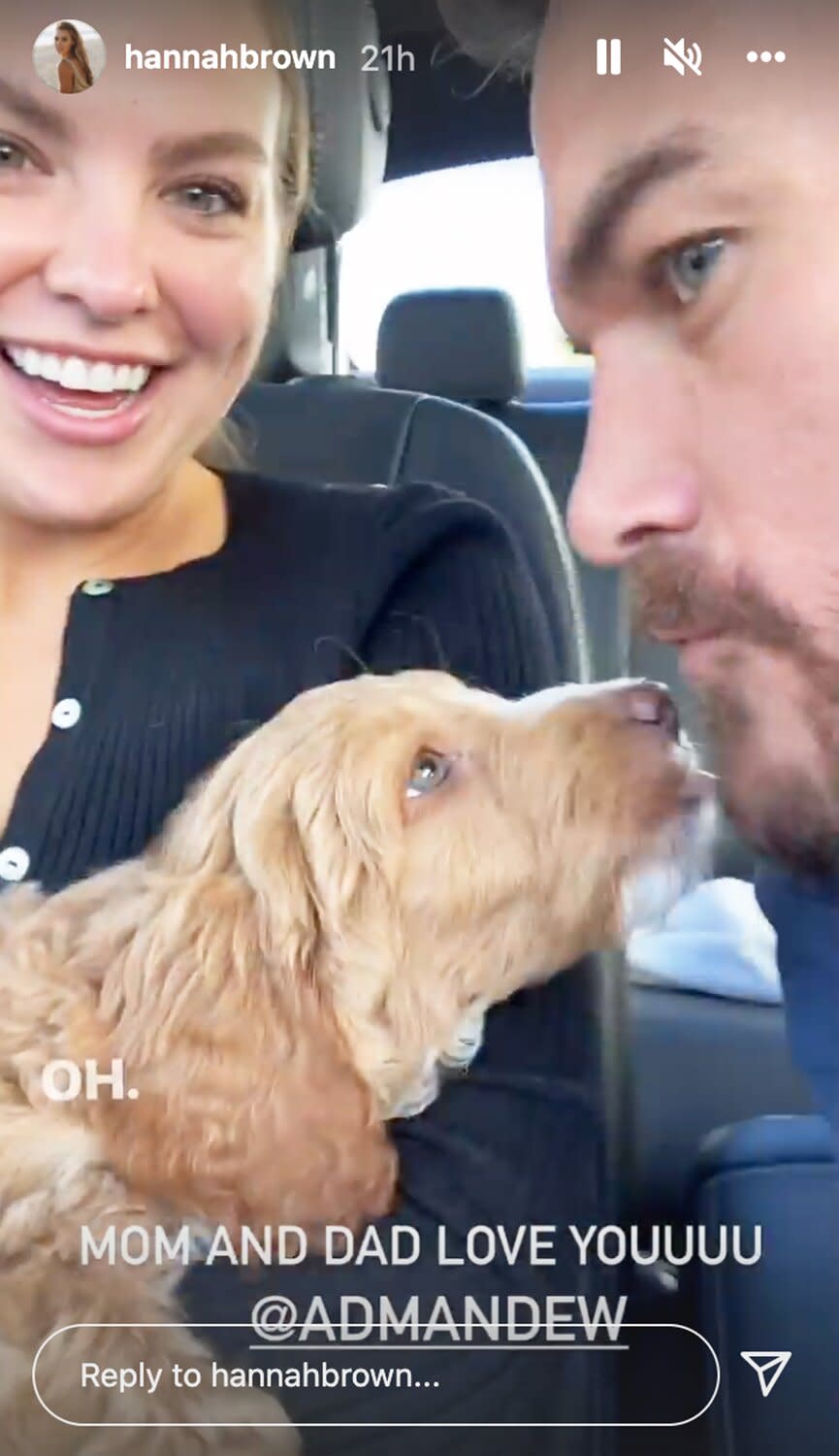 Hannah Brown Introduces Her New Pup Wally: 'I'm an Official Dog Mom'