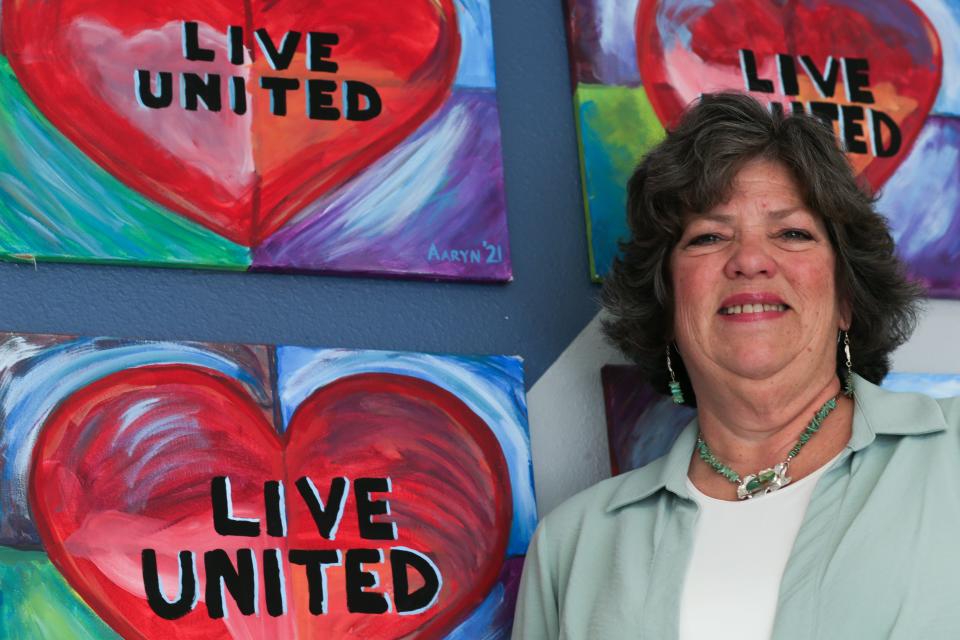 Stephanie Jordan, president and CEO of United Way of the Coastal Bend, poses for a photo at the nonprofit Tuesday, Feb. 13, 2024.