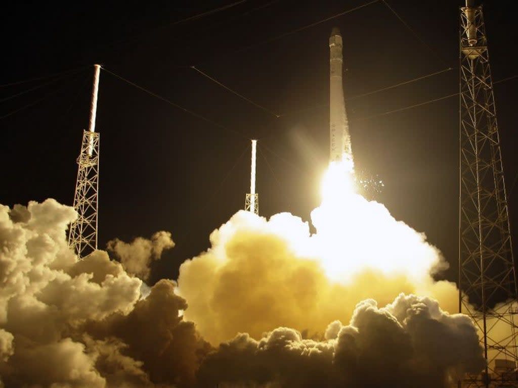 Elon Musk’s SpaceX has added a mystery Falcon 9 rocket mission to their record-setting schedule for October (AP)