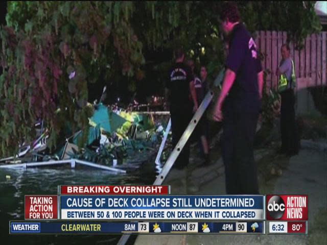 Miami bar deck collapses, 24 injured