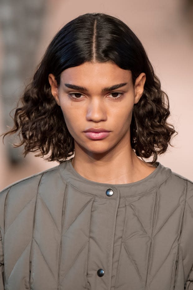<p>A beauty look from the Salvatore Ferragamo Fall 2020 show. Photo: Imaxtree</p>