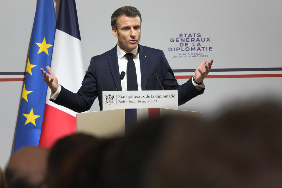 France's showdown over a bill raising the retirement age from 62 to 64 is heading toward a climax, either via a parliamentary vote or through a special presidential move to force it through the legislature. (Michel Euler / AP)