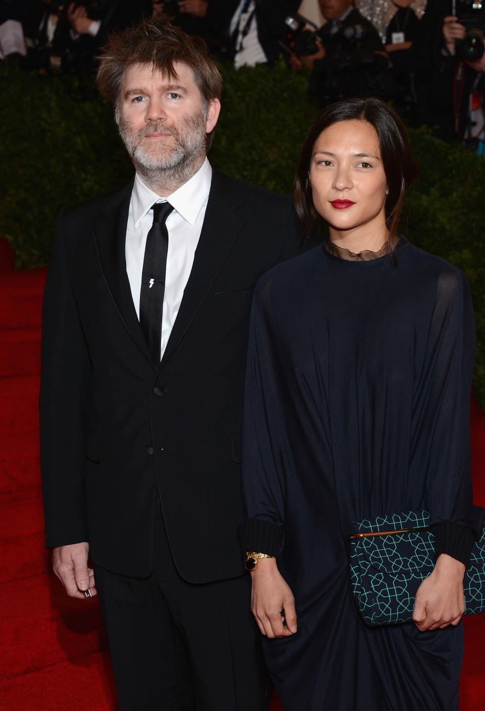 NEW YORK, NY - MAY 07: James Murphy and Mandy Coon attend the "Schiaparelli And Prada: Impossible Conversations" Costume Institute Gala at the Metropolitan Museum of Art on May 7, 2012 in New York City. (Photo by Dimitrios Kambouris/Getty Images)