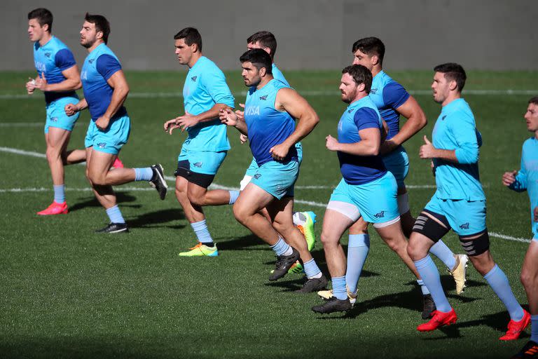 El entrenamiento de los Pumas en Porth Elizabeth.