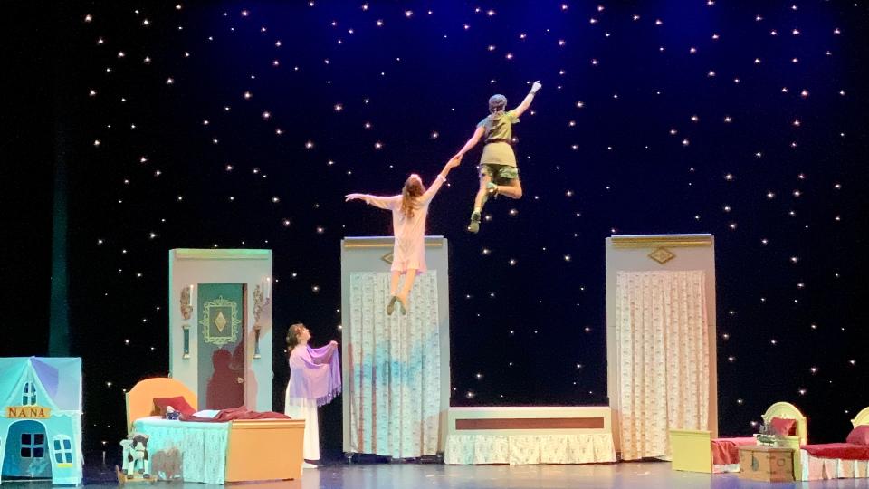 St. Paul Catholic School students perform during one of last week's "Peter Pan Jr." shows at the Canton Palace Theatre.