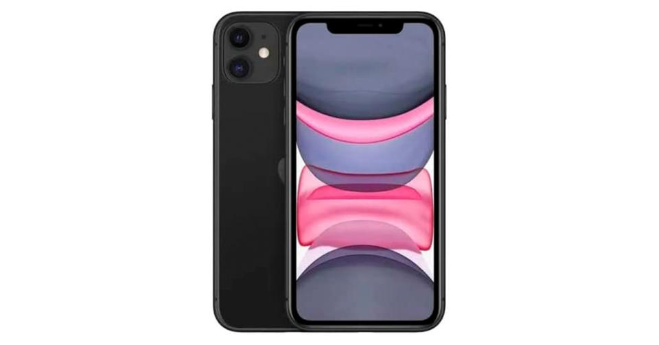 El iPhone 11 en color negro - Imagen: Amazon México