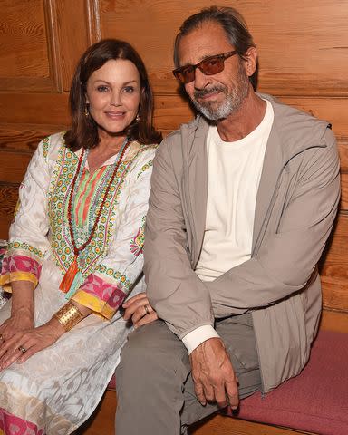 <p>David M. Benett/Dave Benett/Getty Images</p> Belinda Carlisle and Morgan Mason in 2017