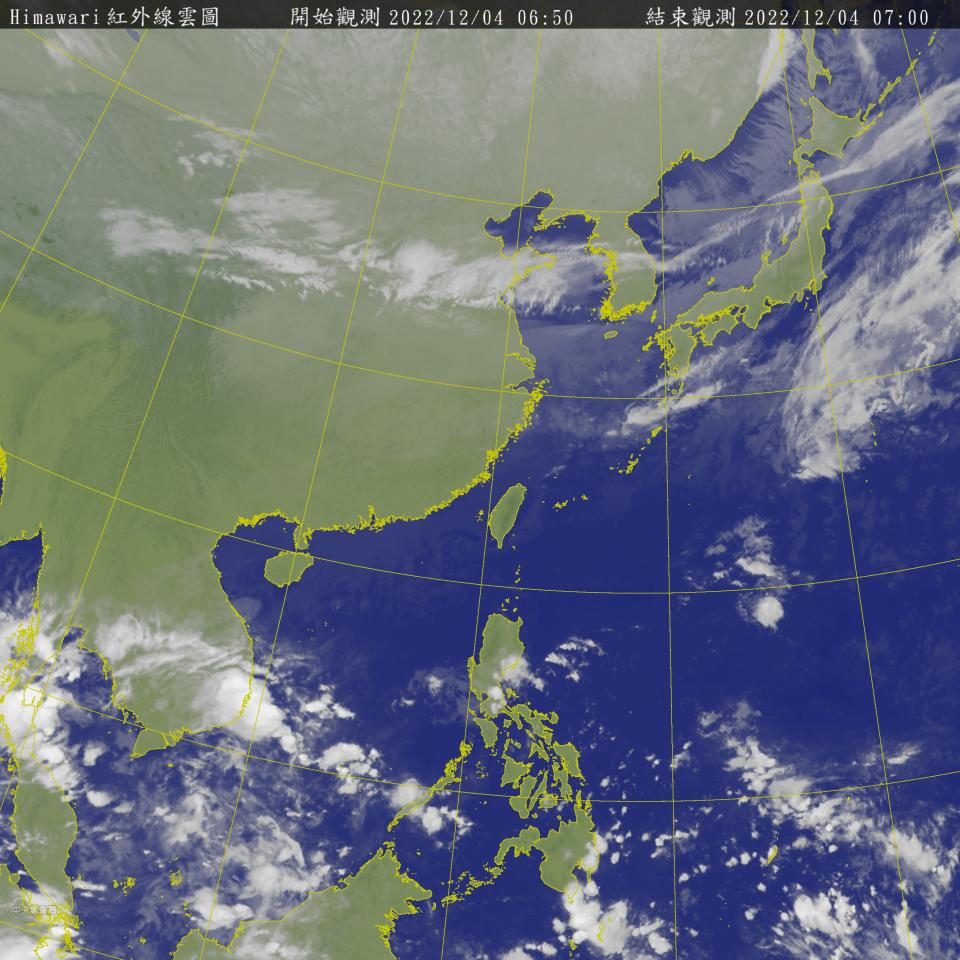 2波東北季風接力報到。（圖／中央氣象局） 