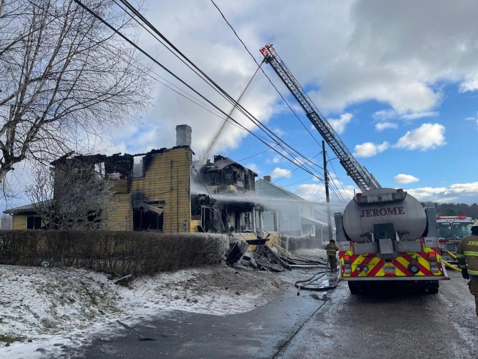 Fire crews from Jerome, Windber and Richland Township departments returned for the third time Friday morning to put out hot spots at a Jerome house fire.