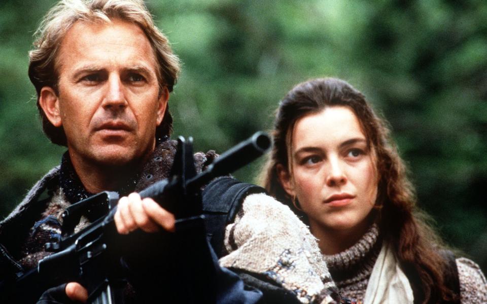 Kevin Costner and Olivia Williams in The Postman