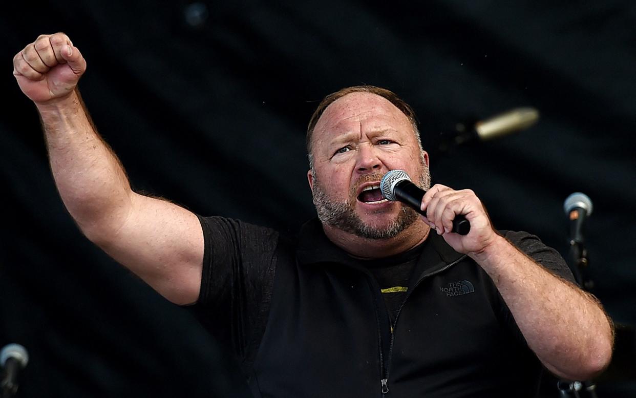 Alt-right broadcaster and conspiracy theorist Alex Jones - AFP via Getty